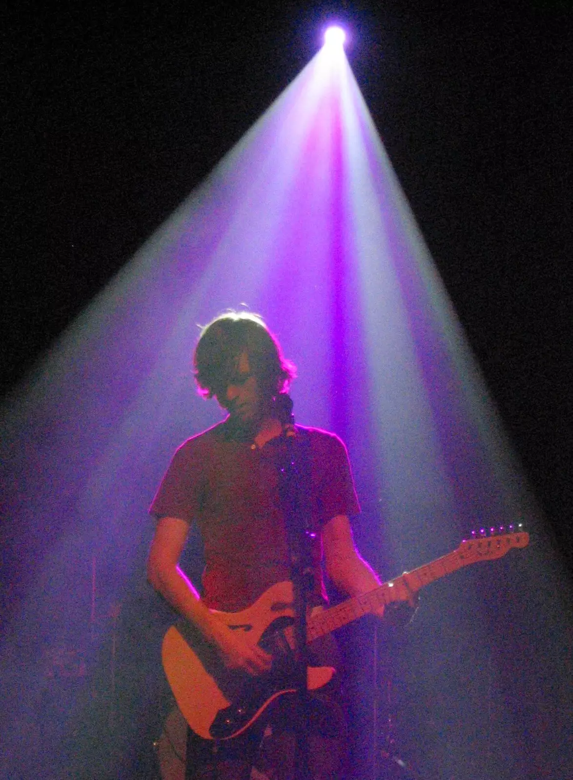 An acoustic guitar moment, from Athlete and Doves at the UEA, Earlham Road, Norwich, Norfolk - 11th March 2005