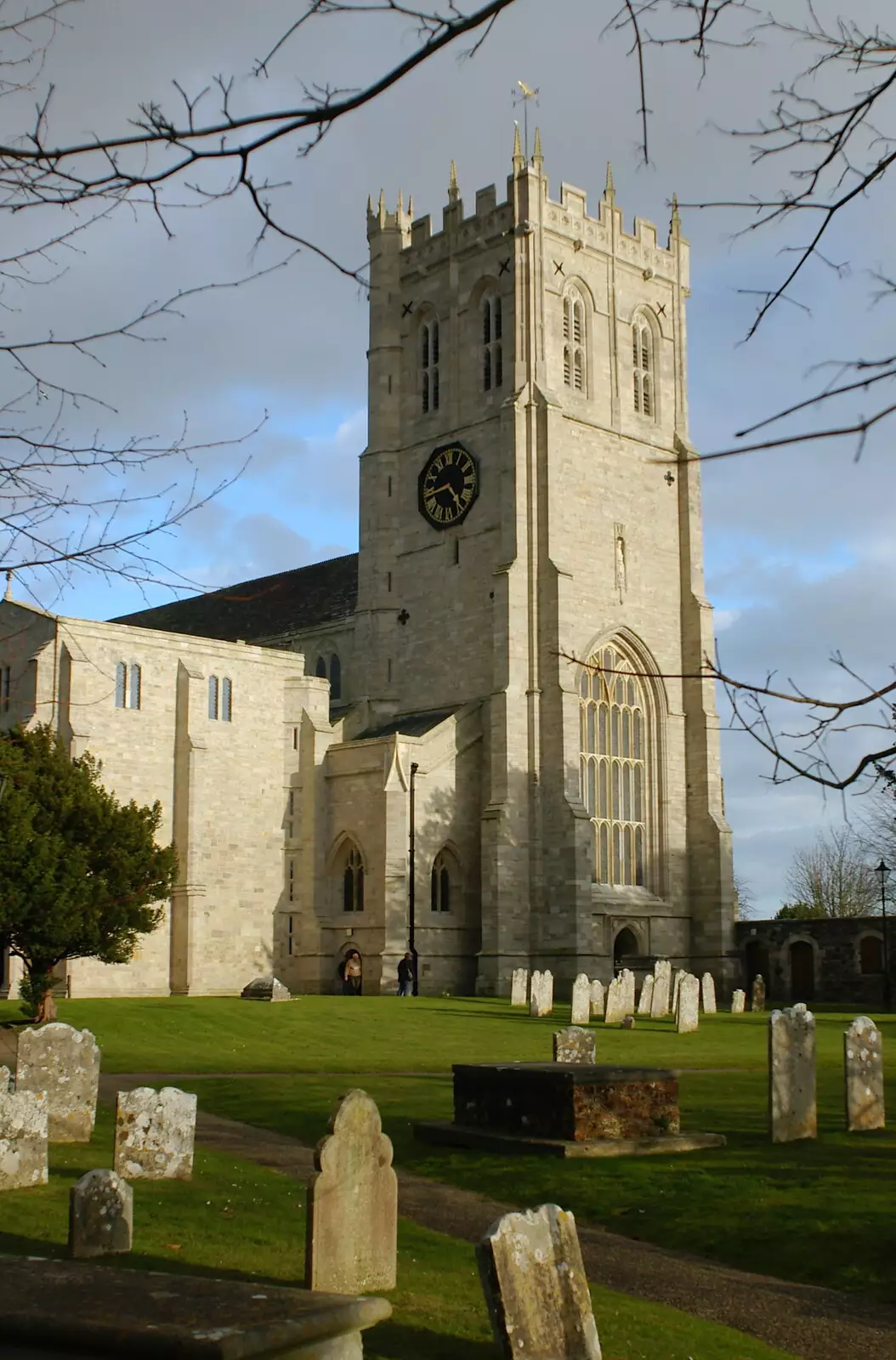 Another view of Christchurch Priory, from Mike's 70th Birthday, Christchurch, Dorset - 12th March 2005