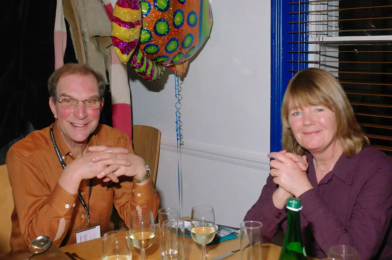 Mike and Mother, from Mike's 70th Birthday, Christchurch, Dorset - 12th March 2005