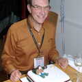 Mike and his cake, Mike's 70th Birthday, Christchurch, Dorset - 12th March 2005