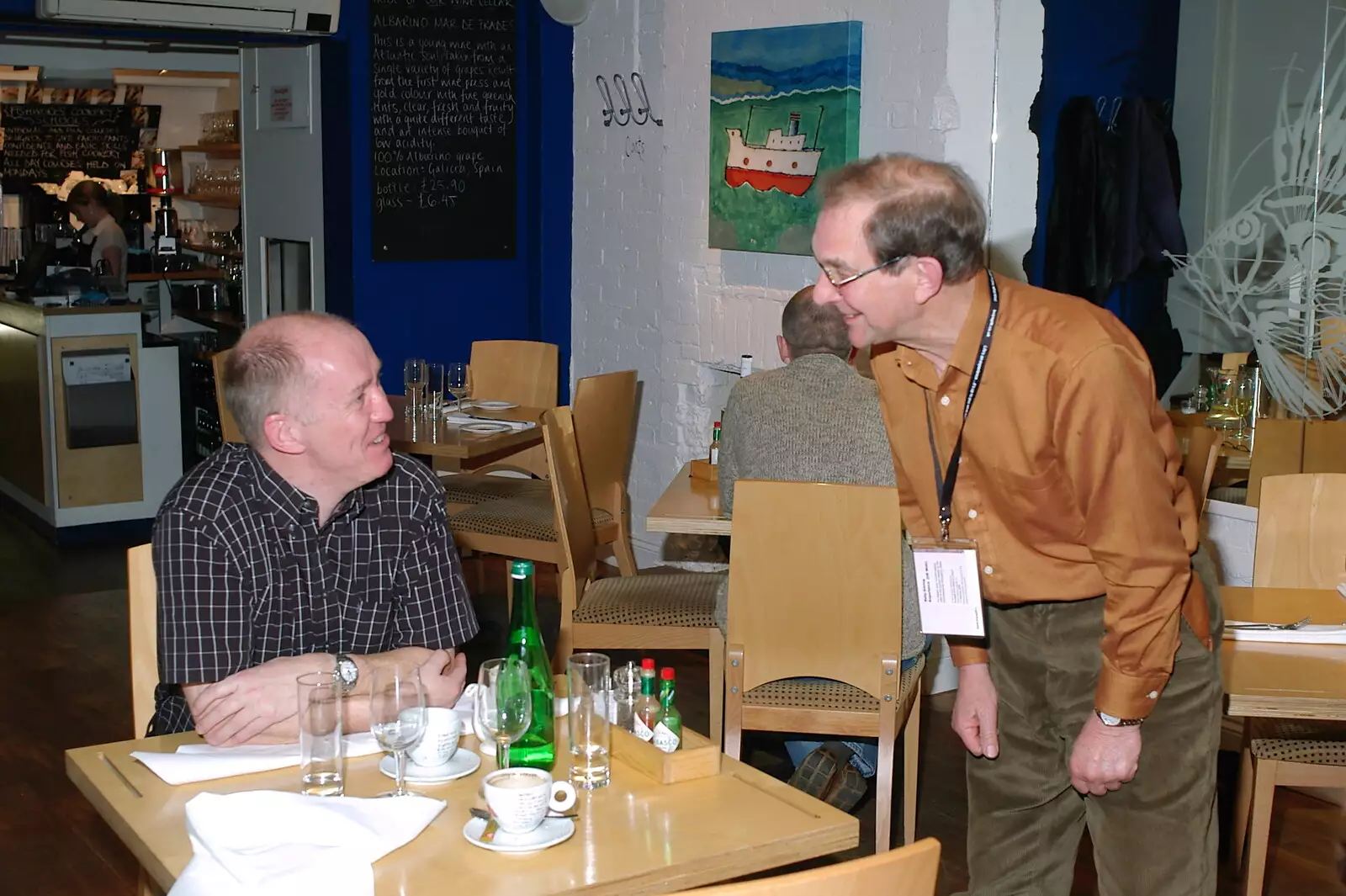 Mike asks around if anyone wants some cake, from Mike's 70th Birthday, Christchurch, Dorset - 12th March 2005