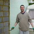 A Walk Around Lymington, and Luke Leaves Qualcomm Cambridge - 13th March 2005, Sean bricks up his kitchen door
