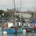 A Walk Around Lymington, and Luke Leaves Qualcomm Cambridge - 13th March 2005, More well-worn fishing boats at Lymington