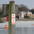 A Walk Around Lymington, and Luke Leaves Qualcomm Cambridge - 13th March 2005, A seagull on a post