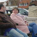 A Walk Around Lymington, and Luke Leaves Qualcomm Cambridge - 13th March 2005, Matt and Sis on the Quay at Lymington