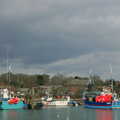 A Walk Around Lymington, and Luke Leaves Qualcomm Cambridge - 13th March 2005, Grey clouds over the river