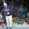 A Walk Around Lymington, and Luke Leaves Qualcomm Cambridge - 13th March 2005, Hamish outside his garage