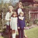 Granny, Sis, Mother and Nosher in the garden of the Grandparent's house at Danesbury Avenue, Southbourne
