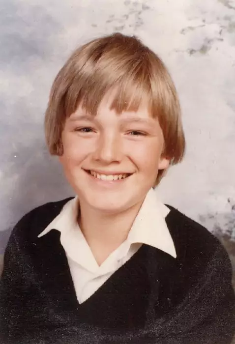 Nosher's Arnewood School photo, aged around 14, from Nosher's Family History - 1980-1985