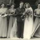 Nosher's Family History - 1880-1955, James's wedding, 1947. Leftmost, Margaret