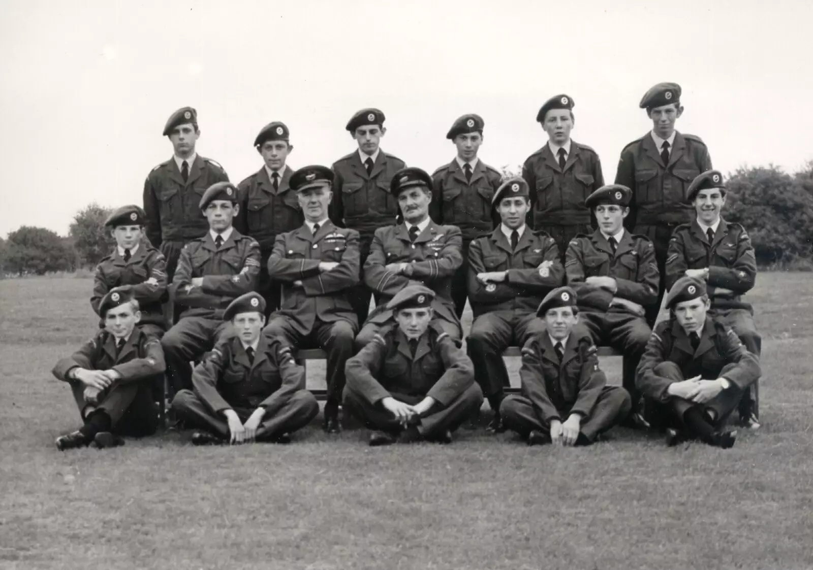 Unknown, 5th August 1968, 2nd from left, middle row, from Grandad's RAF Days - Miscellaneous Dates