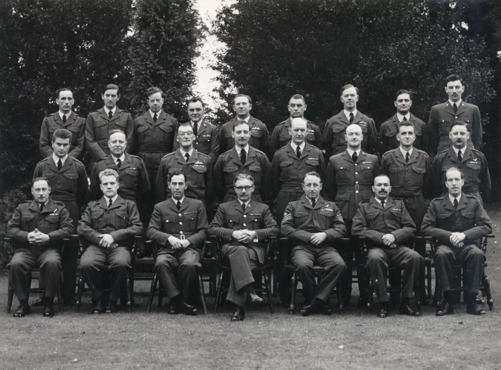 2nd from right, back row, from Grandad's RAF Days - Miscellaneous Dates