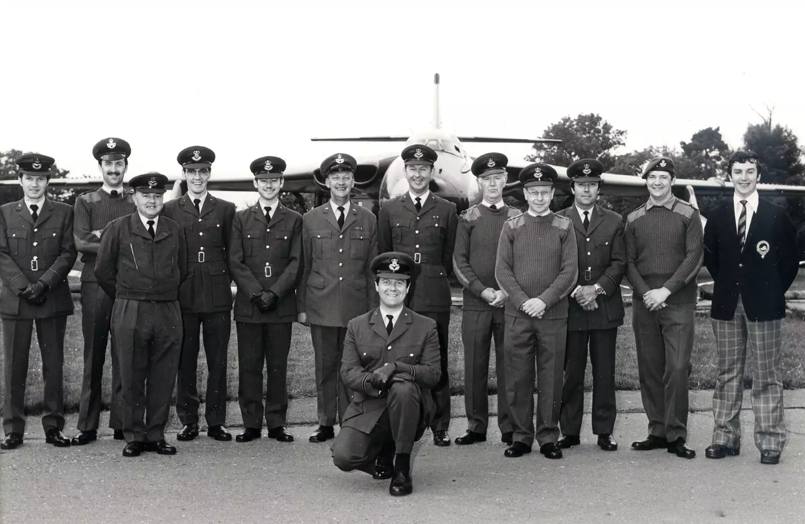 RAF Marham, 1978, 4th from right, back row, from Grandad's RAF Days - Miscellaneous Dates