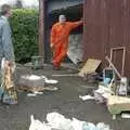 Surveying the scene, An Elegy for a Shed, Hopton, Suffolk - 28th March 2005