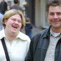 Norwich Market, the BSCC at Occold, and Diss Publishing - 10th April 2005, Nosher bumps into Helen and Neil in Norwich