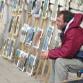 Norwich Market, the BSCC at Occold, and Diss Publishing - 10th April 2005, Outside Lloyds Bank, a painter waits for a sale