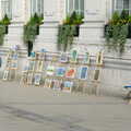 Paintings for sale outside lloyds, Norwich Market, the BSCC at Occold, and Diss Publishing - 10th April 2005