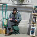 The painter does more, er, sketching, Norwich Market, the BSCC at Occold, and Diss Publishing - 10th April 2005