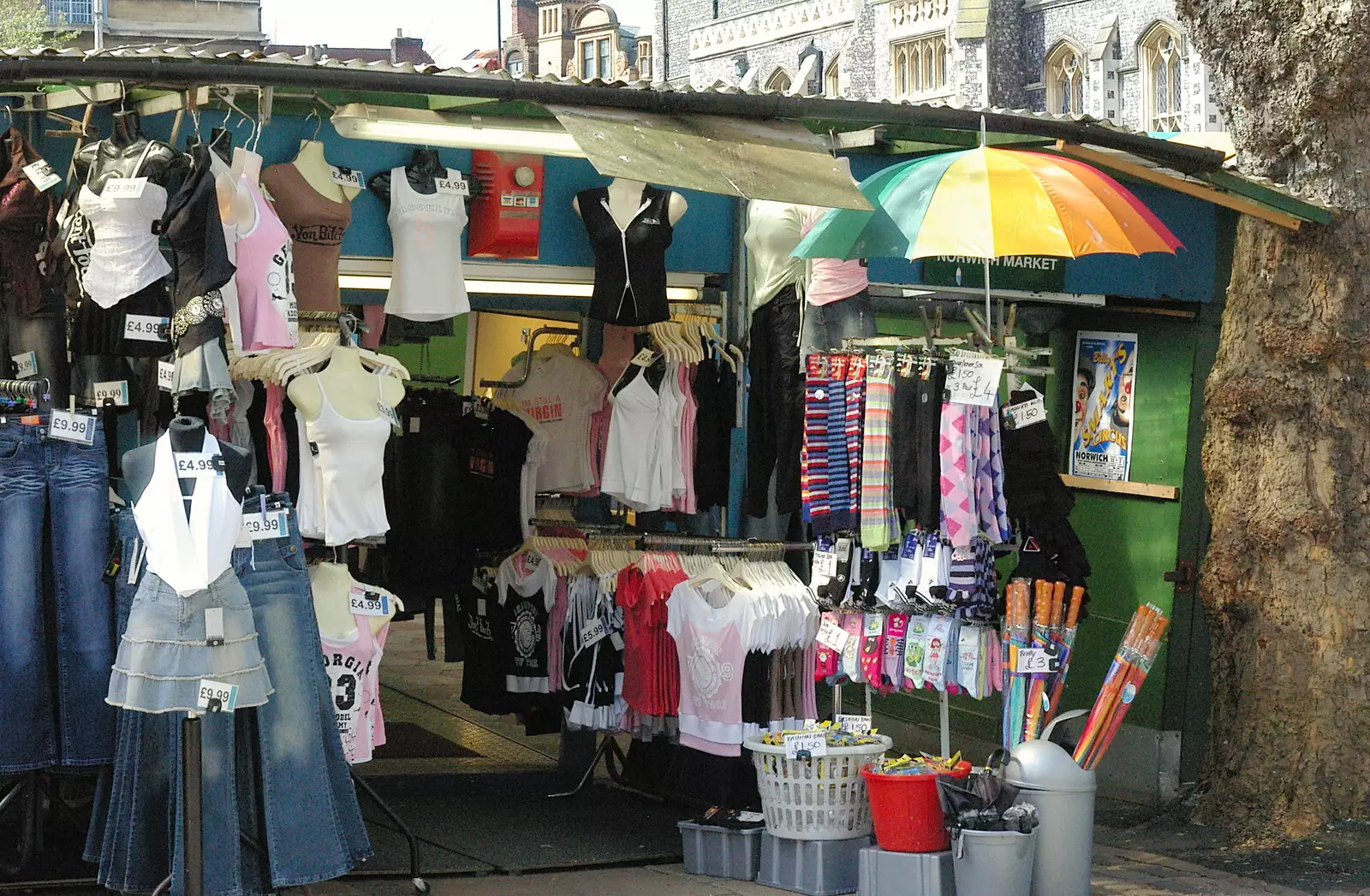 One of the original stalls of Norwich Market, from Norwich Market, the BSCC at Occold, and Diss Publishing - 10th April 2005