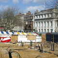 Looking at the demolished market and Lloyds bank, Norwich Market, the BSCC at Occold, and Diss Publishing - 10th April 2005