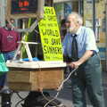 Norwich Market, the BSCC at Occold, and Diss Publishing - 10th April 2005, The Christian Shouter dude in Diss