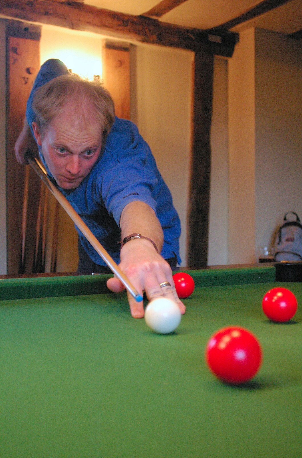 Paul plays a shot from Norwich Market, the BSCC at Occold, and Diss Publishing - 10th April 2005
