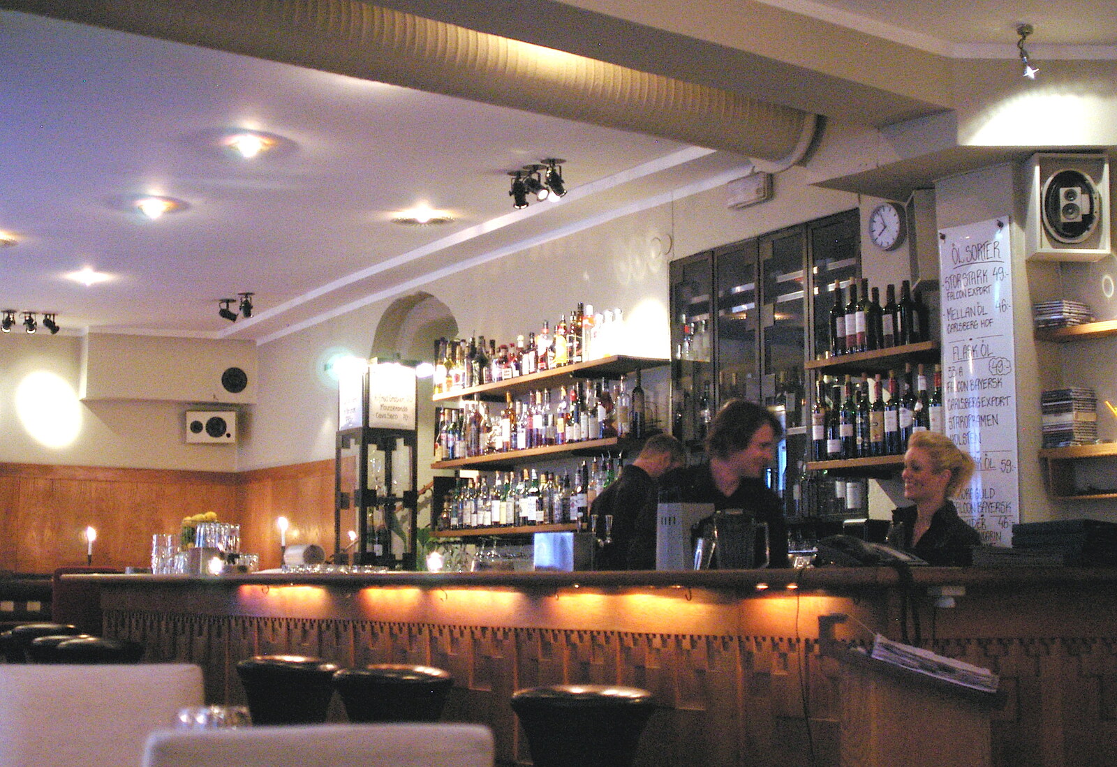 The bar of Totzvig restaurant, where we're eating from A Postcard From Stockholm: A Working Trip to Sweden - 24th April 2005