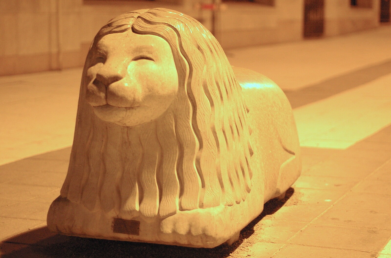 A contented lion statue, like Dougal from A Postcard From Stockholm: A Working Trip to Sweden - 24th April 2005