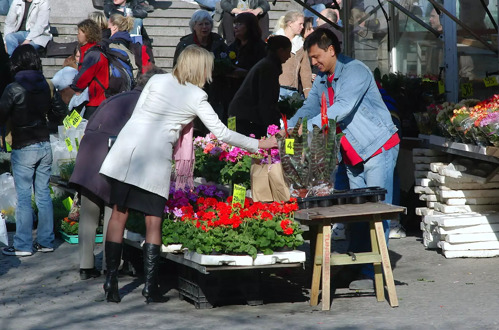 A market occurs, from A Postcard From Stockholm: A Working Trip to Sweden - 24th April 2005