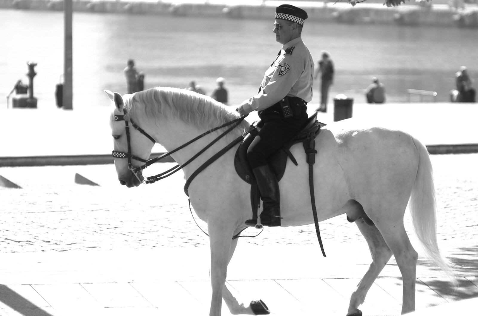 A policeman on horseback from A Trip to Barcelona, Catalunya, Spain - 29th April 2005
