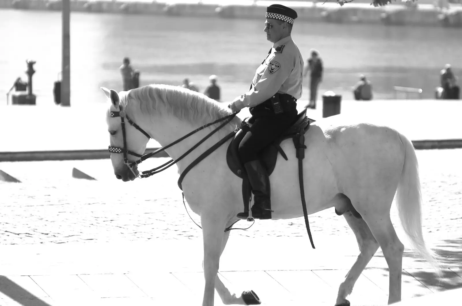 A policeman on horseback, from A Trip to Barcelona, Catalunya, Spain - 29th April 2005