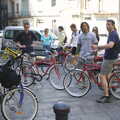 We assemble outside the Fat Tyre shop, A Trip to Barcelona, Catalunya, Spain - 29th April 2005