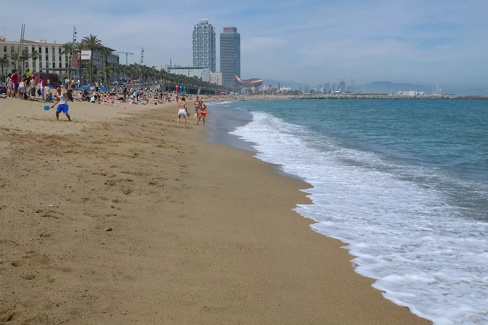 Barcelona's beach, from A Trip to Barcelona, Catalunya, Spain - 29th April 2005