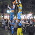 A human pyramid in Plaça Reia, A Trip to Barcelona, Catalunya, Spain - 29th April 2005