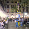 The human pyramid is complete, A Trip to Barcelona, Catalunya, Spain - 29th April 2005