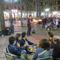 A fire-eater flings flames around, A Trip to Barcelona, Catalunya, Spain - 29th April 2005