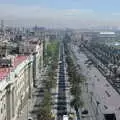 A view down Paseo Colón, Montjuïc and Sant Feliu de Guíxols, Barcelona, Catalunya - 30th April 2005