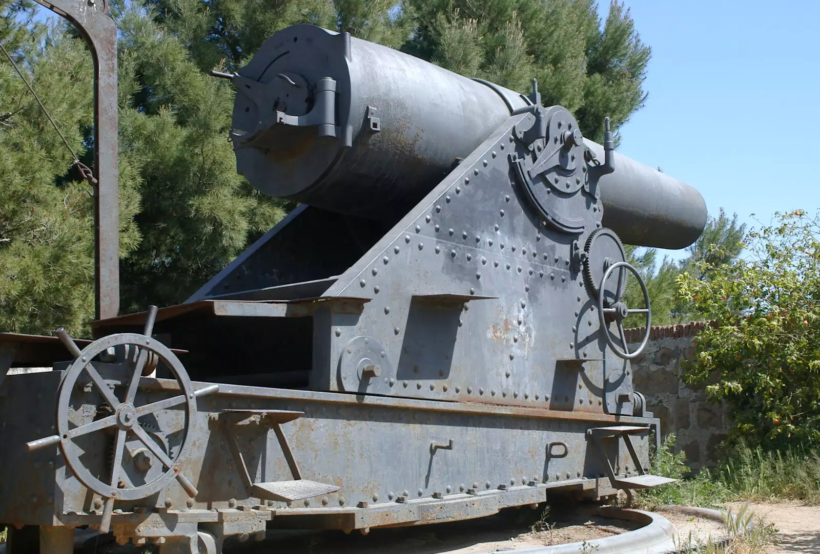 A 30cm gun, from Montjuïc and Sant Feliu de Guíxols, Barcelona, Catalunya - 30th April 2005