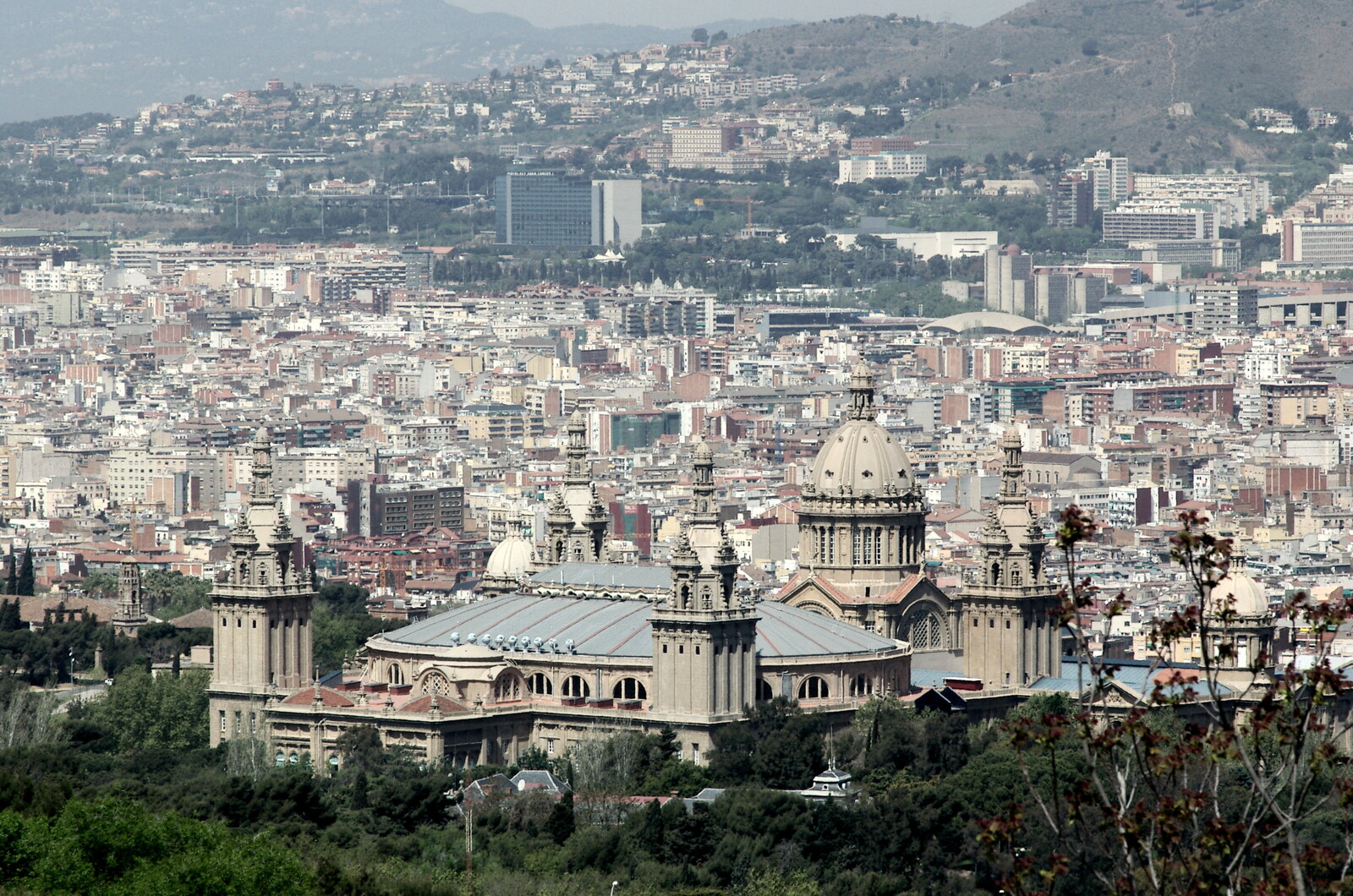 Another city view from Montjuïc and Sant Feliu de Guíxols, Barcelona, Catalunya - 30th April 2005