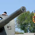 Some dude leans on a gun, Montjuïc and Sant Feliu de Guíxols, Barcelona, Catalunya - 30th April 2005