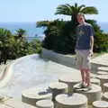 Phil stands on some stones, Montjuïc and Sant Feliu de Guíxols, Barcelona, Catalunya - 30th April 2005