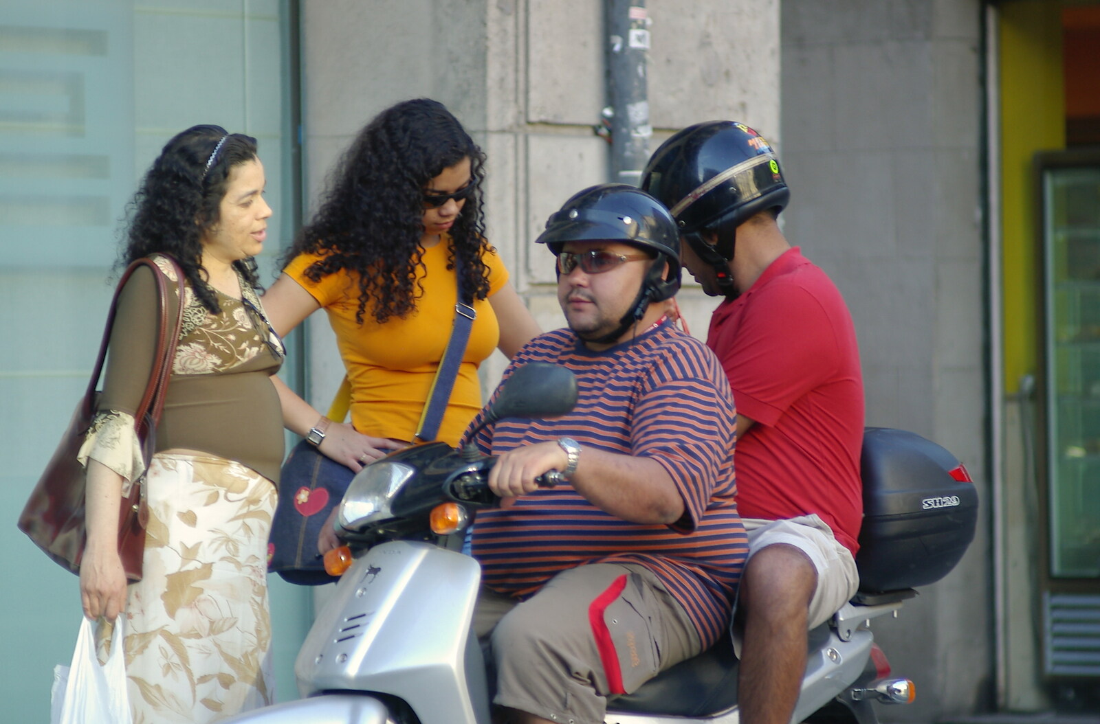The moped dudes from Montjuïc and Sant Feliu de Guíxols, Barcelona, Catalunya - 30th April 2005