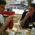 Time for lunch, Montjuïc and Sant Feliu de Guíxols, Barcelona, Catalunya - 30th April 2005