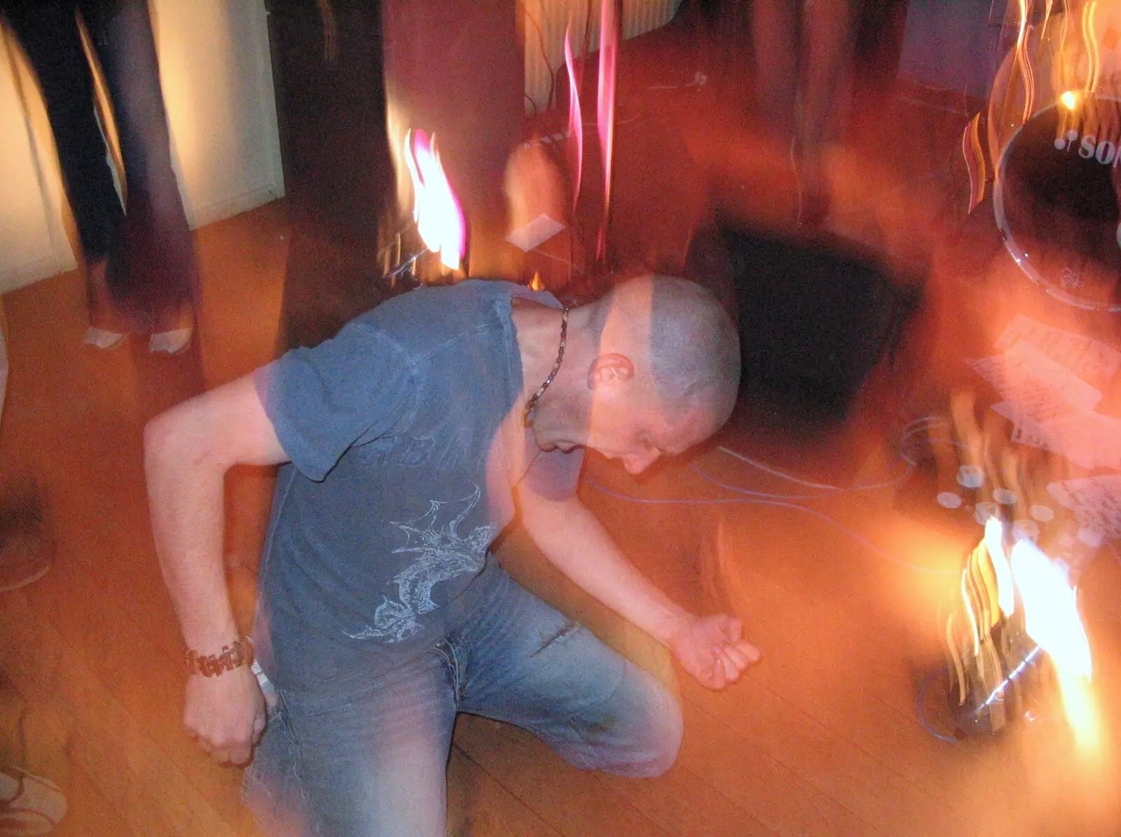 A rock fan totally wigs out to some heavy sounds, from Music at the Waterfront and Upstairs at Revolution Records, Diss - 8th May 2005