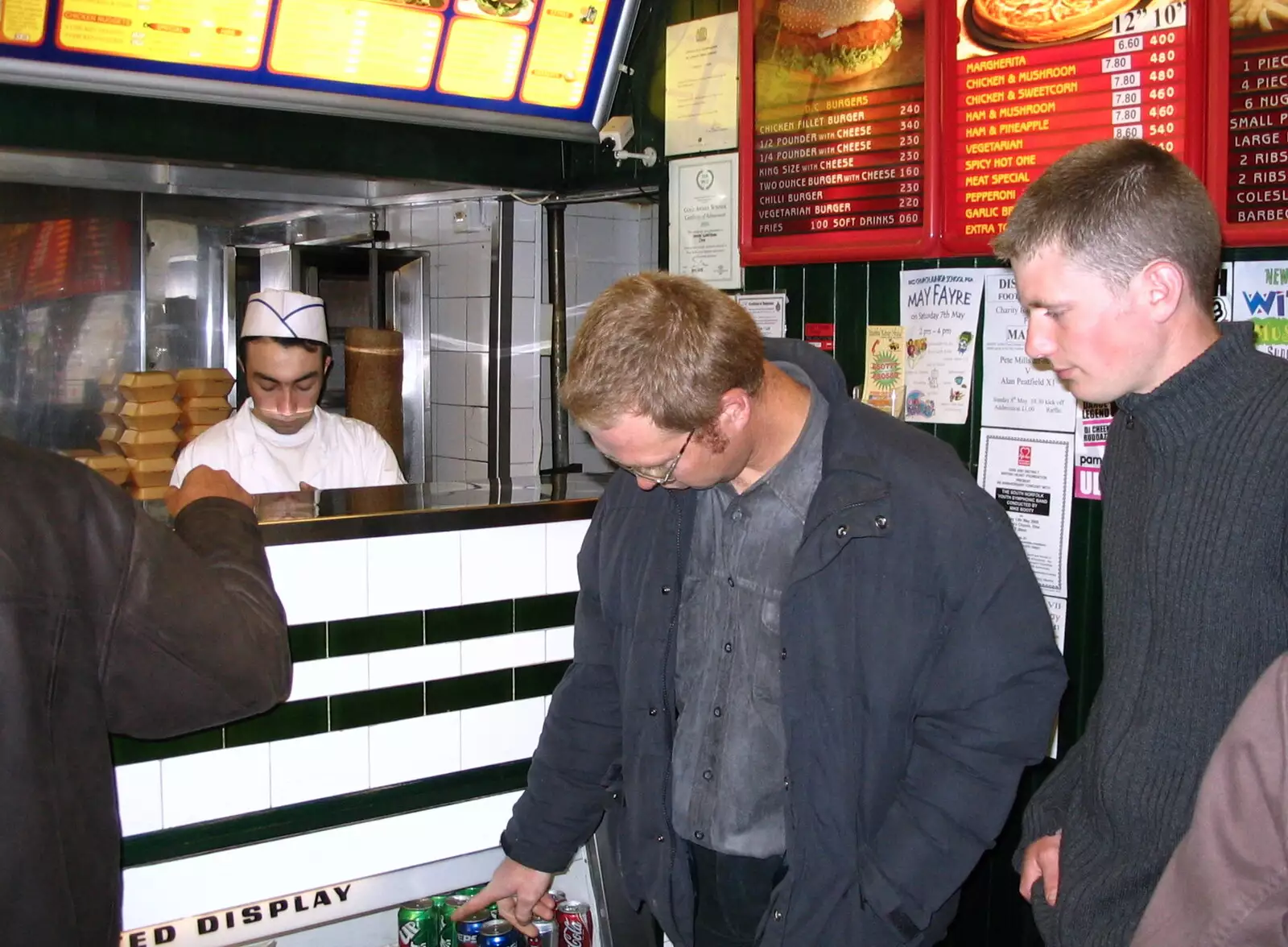 Marc and The Boy Phil in Istanbul Kebab, Diss, from Music at the Waterfront and Upstairs at Revolution Records, Diss - 8th May 2005