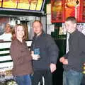 Jen, Marc and Phil in the Istanbul Kebab Shop, Music at the Waterfront and Upstairs at Revolution Records, Diss - 8th May 2005