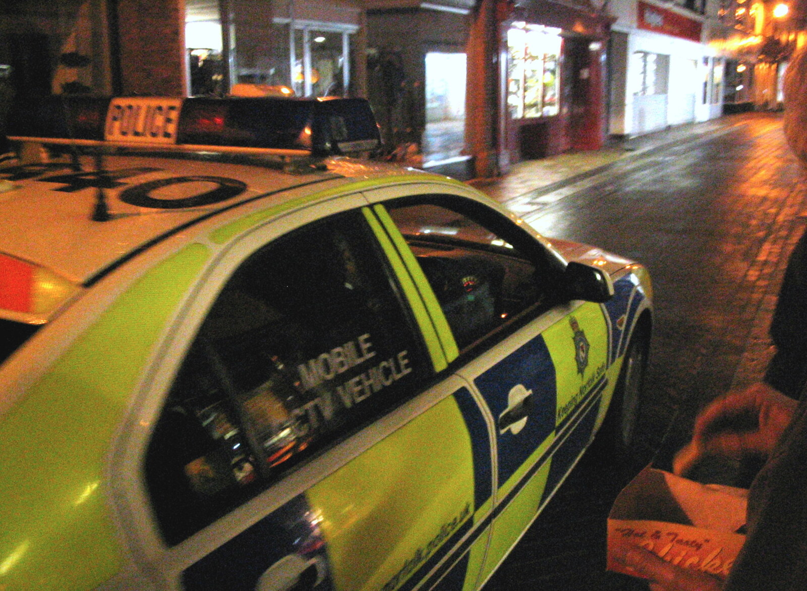 The police of Diss do a drive-by from Music at the Waterfront and Upstairs at Revolution Records, Diss - 8th May 2005