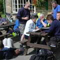 Maps are checked for the second leg, The BSCC Weekend Trip to Rutland Water, Empingham, Rutland - 14th May 2005