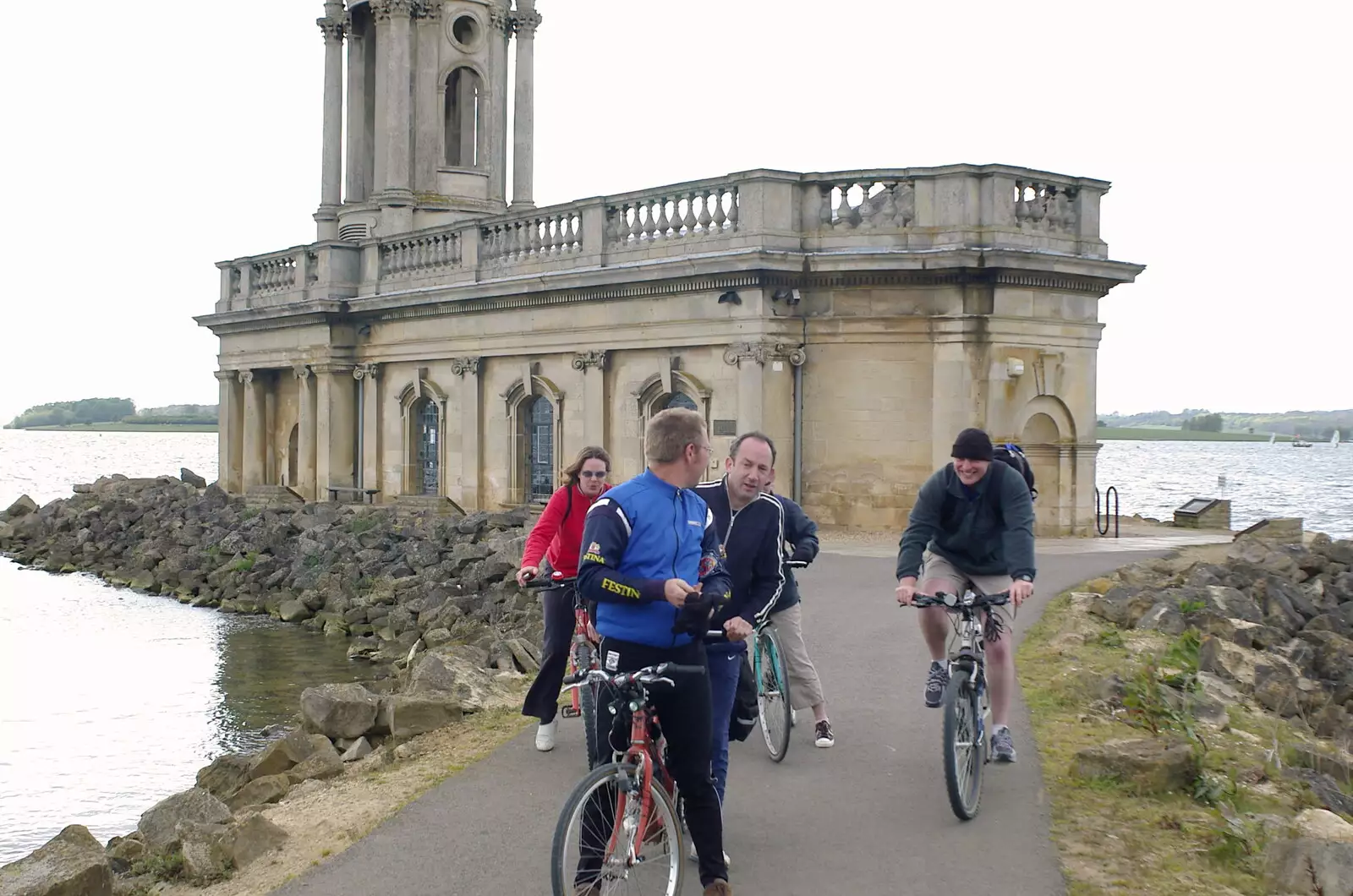 We head back from Normanton Church, from The BSCC Weekend Trip to Rutland Water, Empingham, Rutland - 14th May 2005