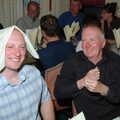 Gov has a serviette on his head, The BSCC Weekend Trip to Rutland Water, Empingham, Rutland - 14th May 2005